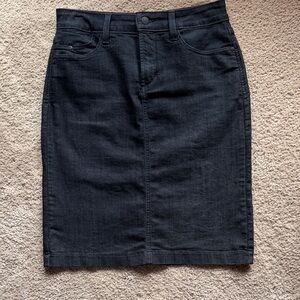 Dark blue Denim Pencil Skirt - Women's